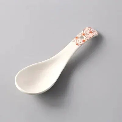 1Pcs Ceramic Spoon Multi-Function Glaze Porcelain Japanese Scoop Porridge Soup Spoon Tableware Restaurant Household Kitchenware from PriceLows™