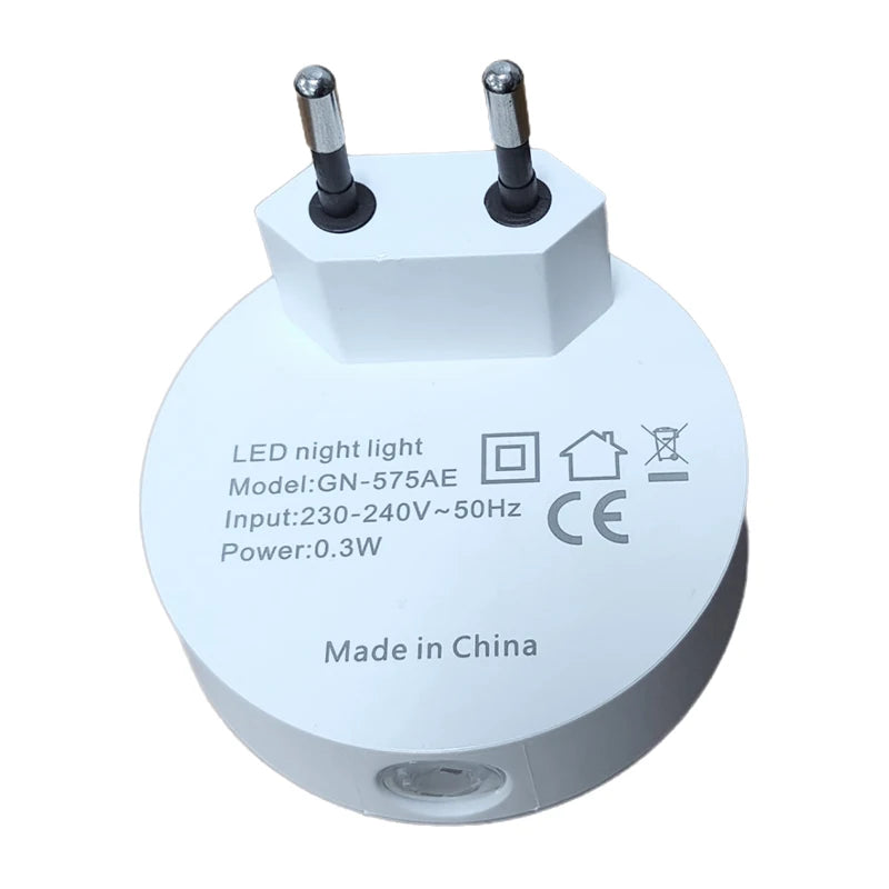 LED Night Light | Light Sensor | EU US Plug | 10cm