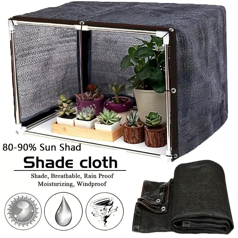 Black Shade Cloth Netting | 6X10FT HDPE Mesh | With Grommets