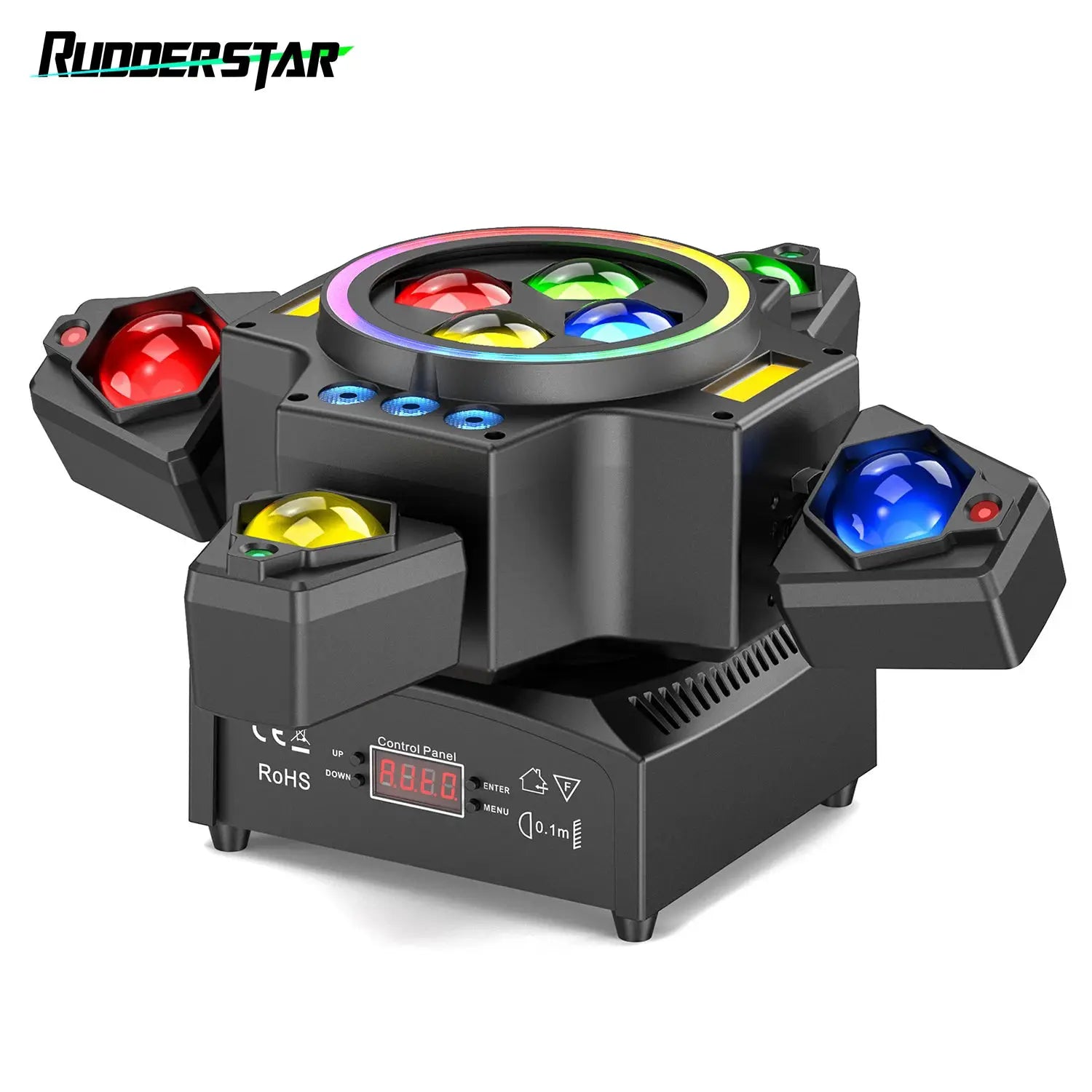 120W 4in1 RGBW Moving Head Light Beam Effect Lights Laser Light Remote Control Stage Lighting for DJ Disco Party Concert Theater from PriceLows™