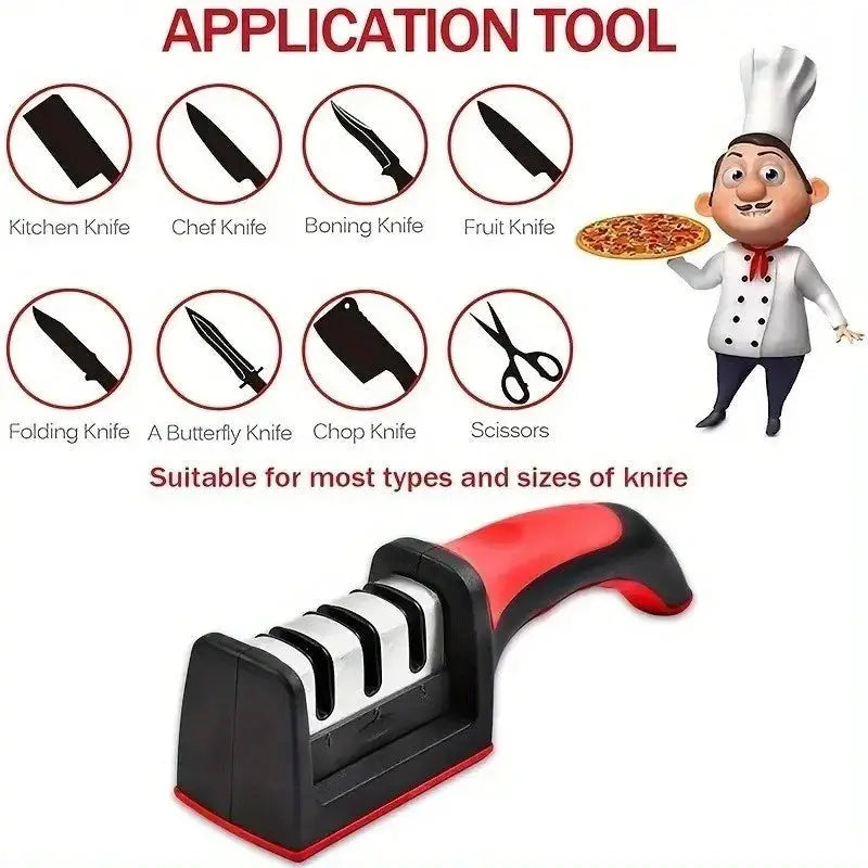 1-Pack Knife Sharpener Tool - Super Bowl Prep Edge Maintenance for Slicing Meats & Vegetables from PriceLows™