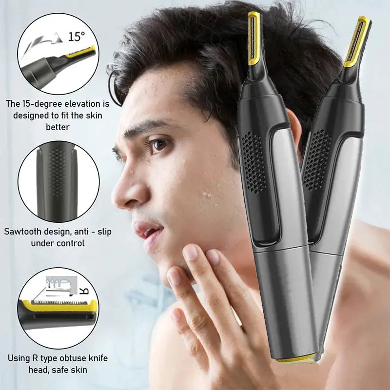 Ultra thin Precision Trimmer Electric Nose hair trimmer Mini Portable Ear Trimmer for Men Nose Hair Shaver Waterproof Safe Clean from PriceLows™