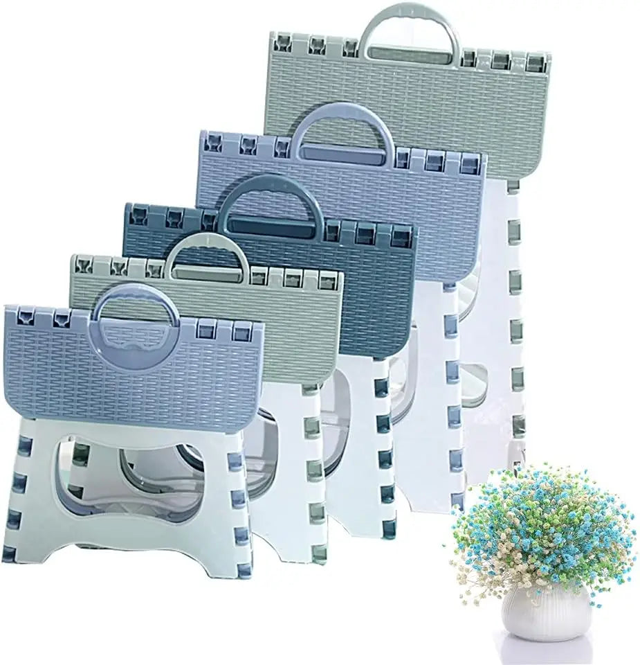 Compact Foldable Step Stool, 12.5in, Holds 300 lbs, Non-Slip, Easy Storage from PriceLows™