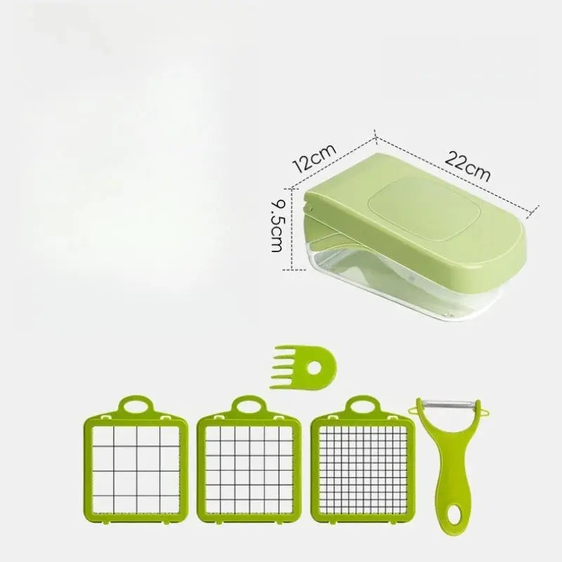 Vegetable Chopper | Stainless Steel Blades | Multi Functional Dicer Grater