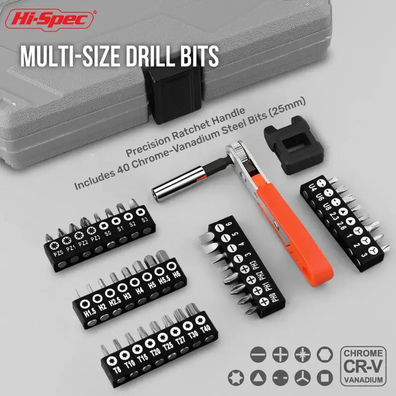 64PC 3/8" Socket & Bit Set Professional 72T Ratchet Wrench Kit Cr-V Steel Socket Extension Bar Tool Kit for Auto & Home Repair from PriceLows™