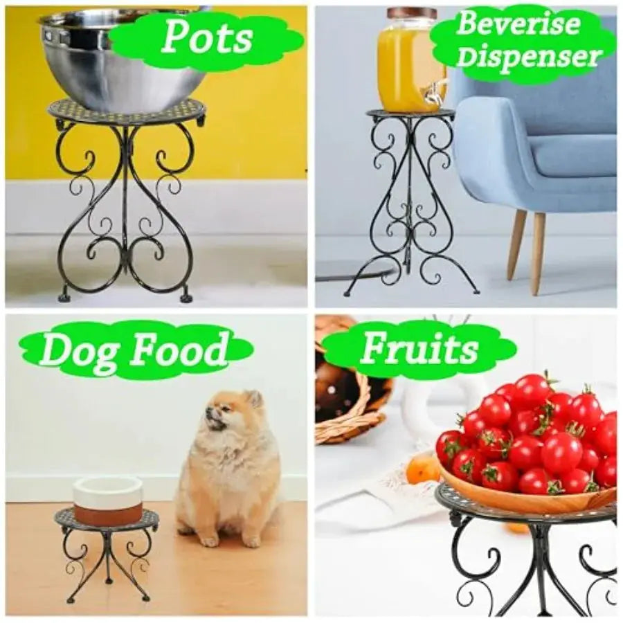4-Pack Metal Plant Stand for Indoor Outdoor Heavy Duty Flower Pot Stands for Multiple Plants Rustproof Iron Planter Holder Disp from PriceLows™