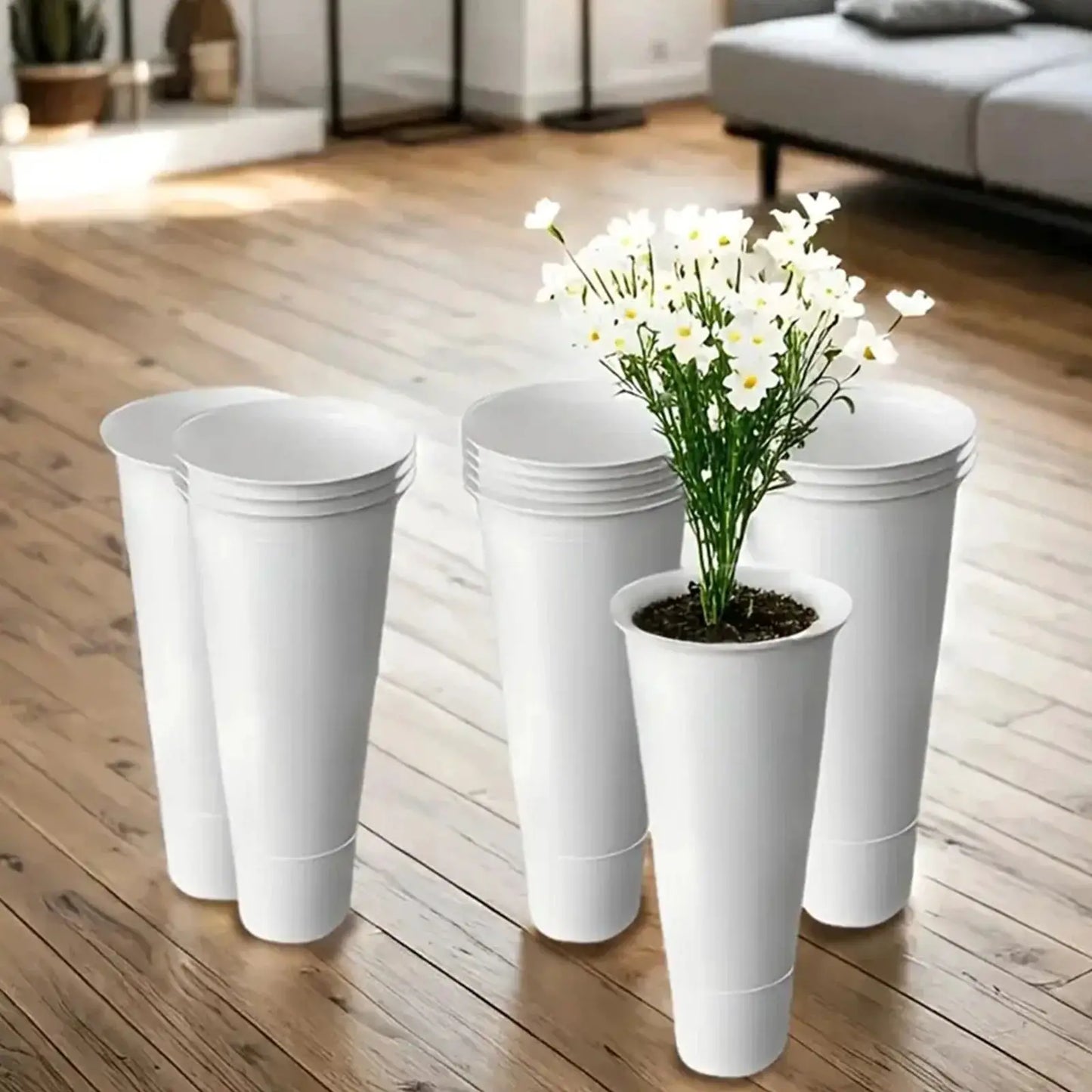 12 PCS Plant Stand Tapered Buckets (Flower Stand Not Included) Plastic Tapered Buckets for Home Patio Balcony Garden from PriceLows™