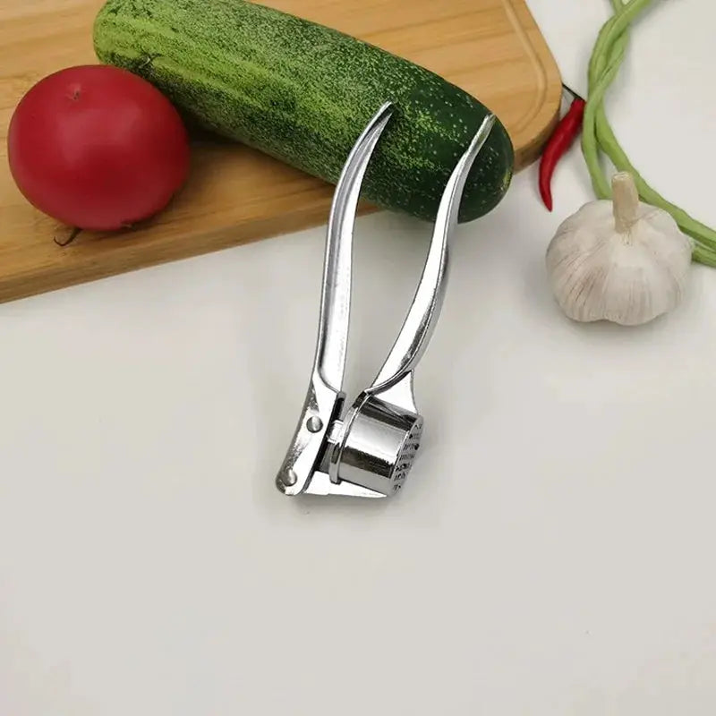 6.10in Stainless Steel Garlic Mincer - Dual-Use Garlic Press & Nut Cracker from PriceLows™