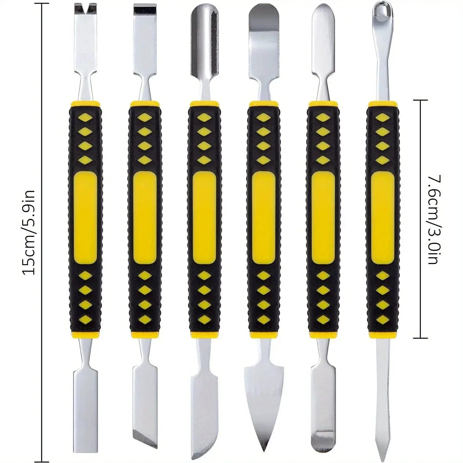 6pcs Electronic Repair Tool Set, Metal Dual-Head Pry Bars for Tablets, Laptops, Phones, Electronic Devices, No Electricity from PriceLows™