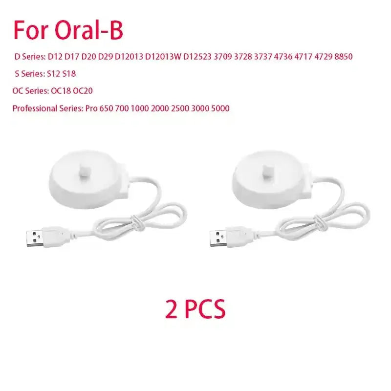 USB Power Charging Base Portable Travel Dock Station, Replacement Charger for Braun Oral B D12 D16 D20 3757 Electric Toothbrush from PriceLows™