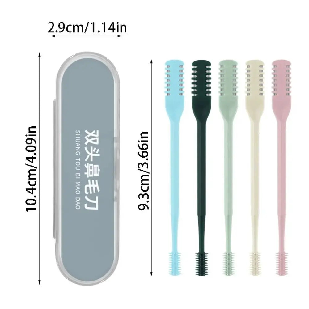 5Pcs Double Head Nose Hair Trimmer Washable 360° Rotating Hair Removal Tool with Box Safe Nose Hair Clippers Personal Grooming from PriceLows™