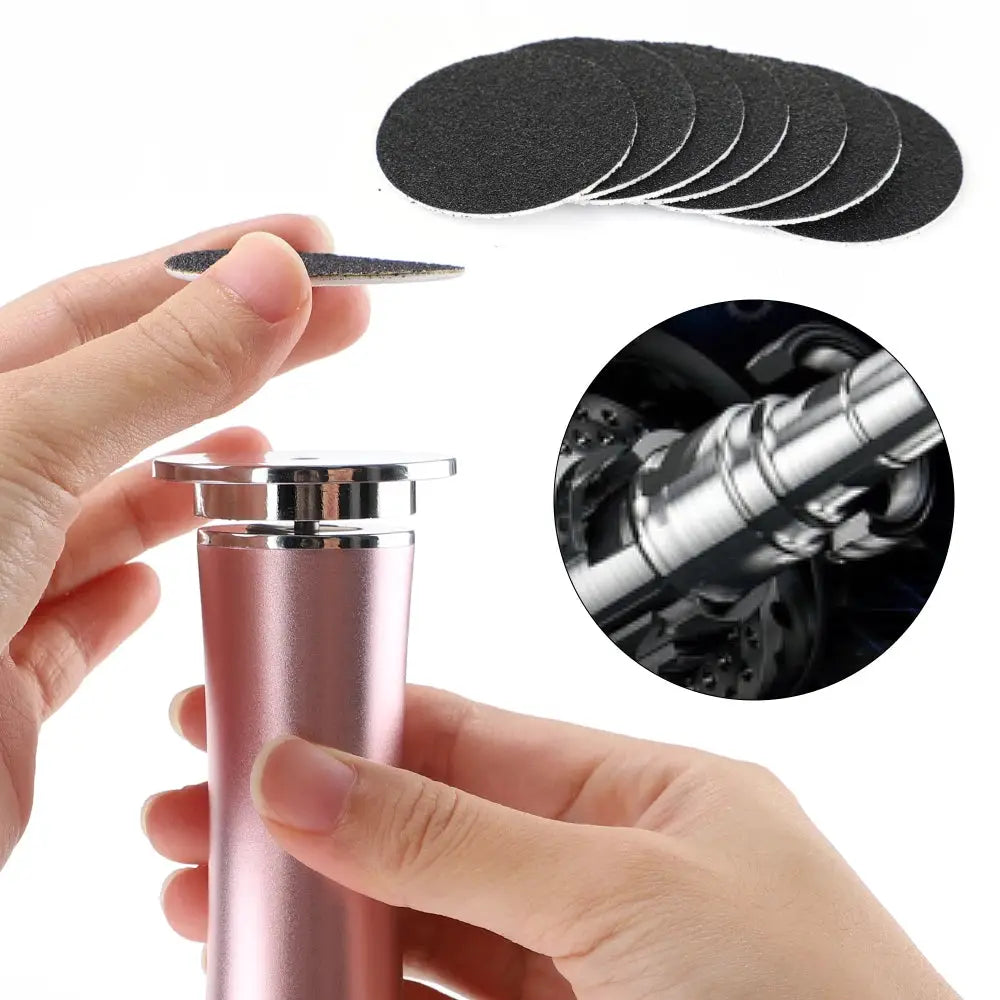 Electric Foot Callus Remover Foot Care File Heels Dead Skin Pedicure Tool Electronic Foot Grinder and Replacement Sandpaper from PriceLows™