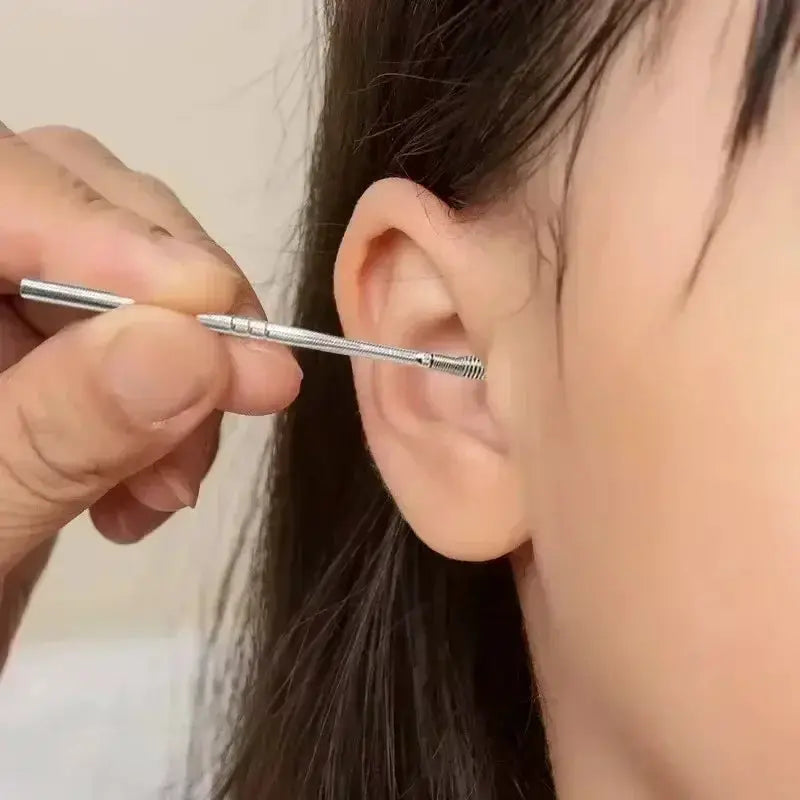 Wholesale Ear Cleaning Tool Stainless Steel Ear Pick Kit &1Pc Storage Bag Earwax Remover Tool from PriceLows™