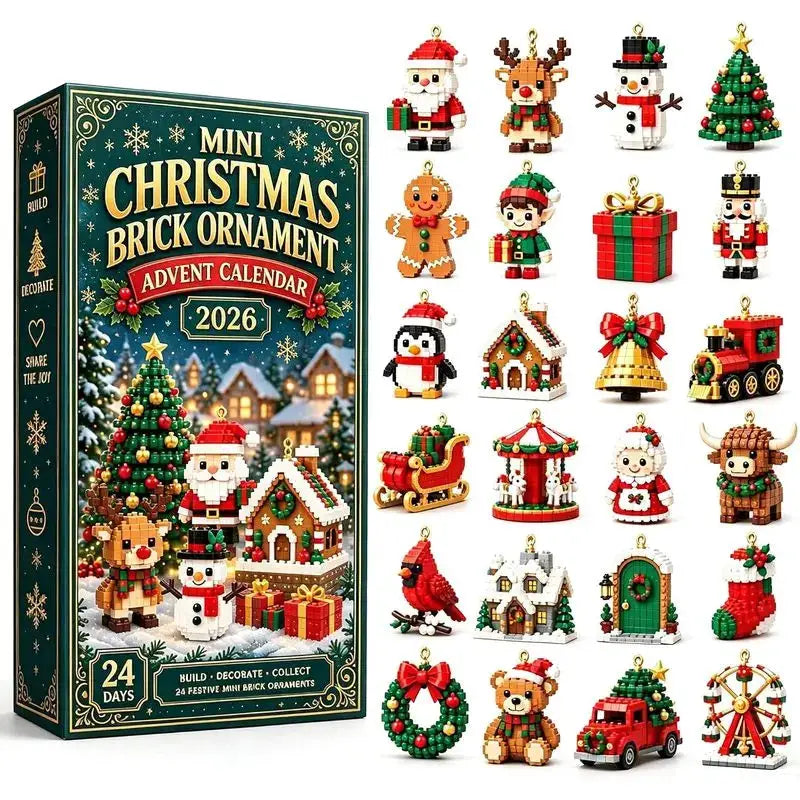Christmas Advent Calendar Mini Building Blocks | 24 Day Countdown | DIY Assembly