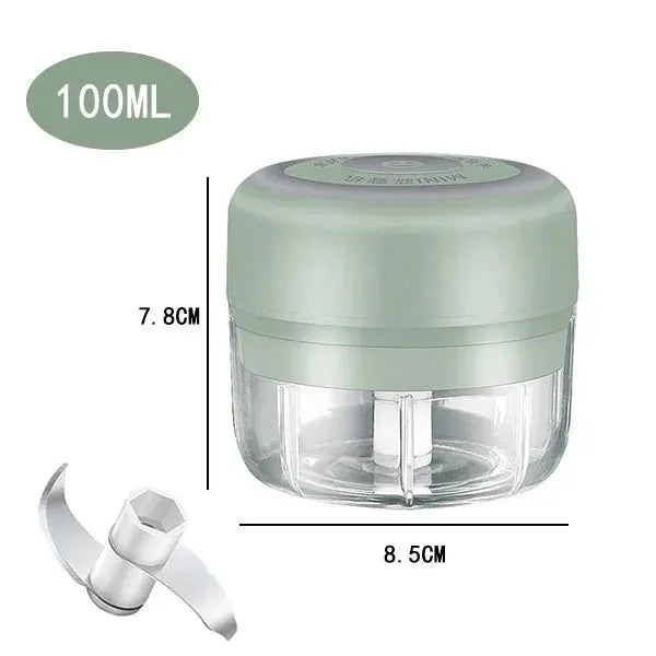 100/250mL Mini Crusher Chopper USB Charging Garlic Mincer Electric Garlic Chopper Powerful Ginger Garlic Onion Meat Masher from PriceLows™