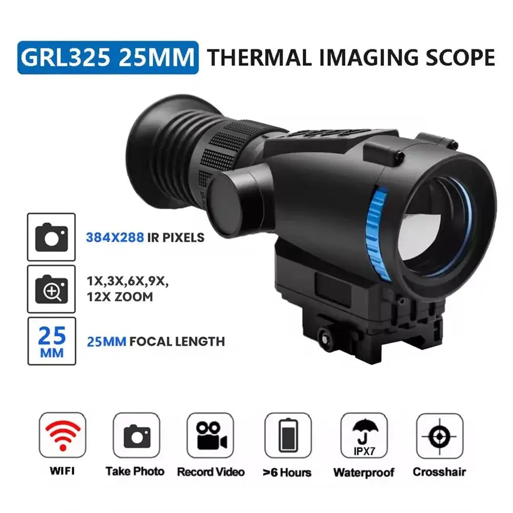 384*288 Thermal Imager Sight Up To 1500-1800 Detection Range for Outdoor Adventure, Search & Rescue from PriceLows™