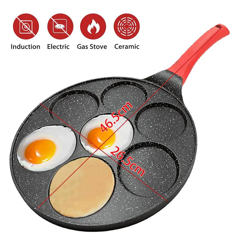 Mini Pancake Pan | 7-Cup Capacity | Aluminum Alloy Nonstick | One Size