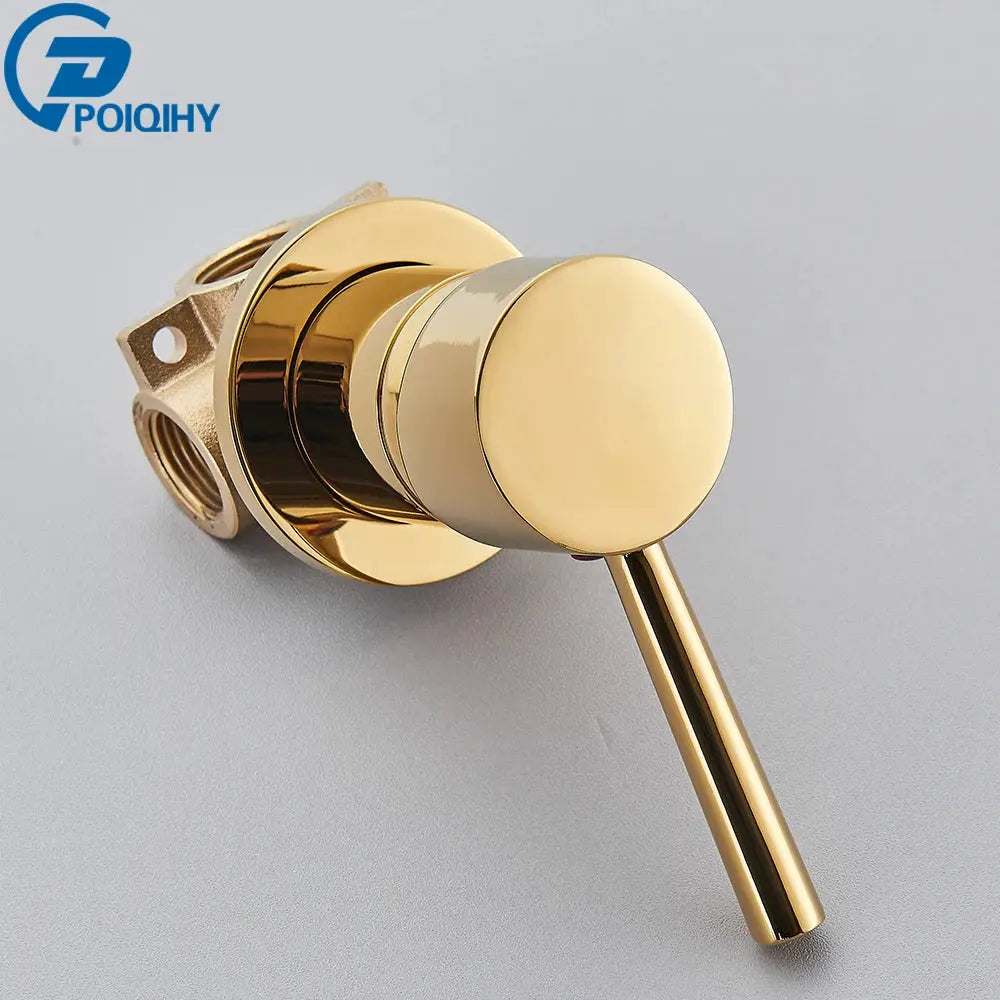 Brass Mixer Tap | Hot Cold Mixer Valve | Shower Diverter Valve | Black Chrome