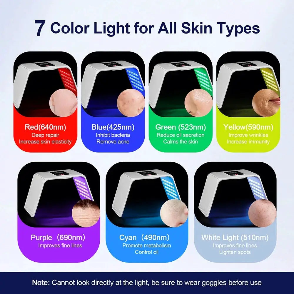 160 LEDs Foldable 7 Colors LED Photon Machine Home Use Beauty Salon LED Facial Body SPA Mask PDT Machine Face LED Mask Skin Care from PriceLows™