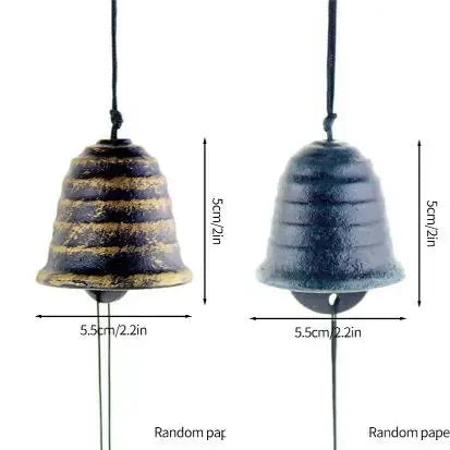 Japanese Wind Chimes Cast Iron Wind Bells Hanging Pendant Feng Shui Good Luck Temple Wind Bells Outdoor Home Garden Decoration from PriceLows™