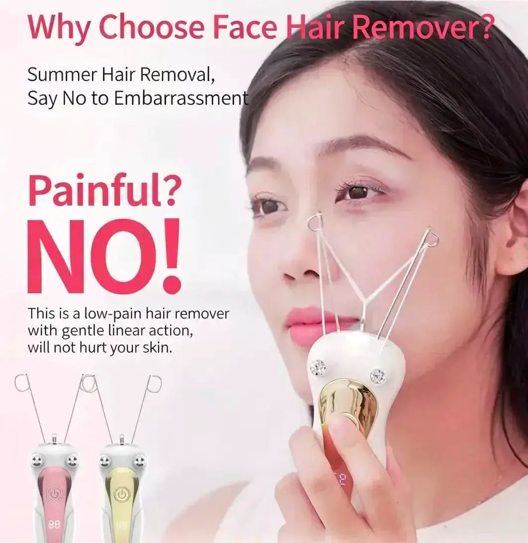 Mini Electric Hair Remover | LCD Display | Physical Cutting | Women Body Facial
