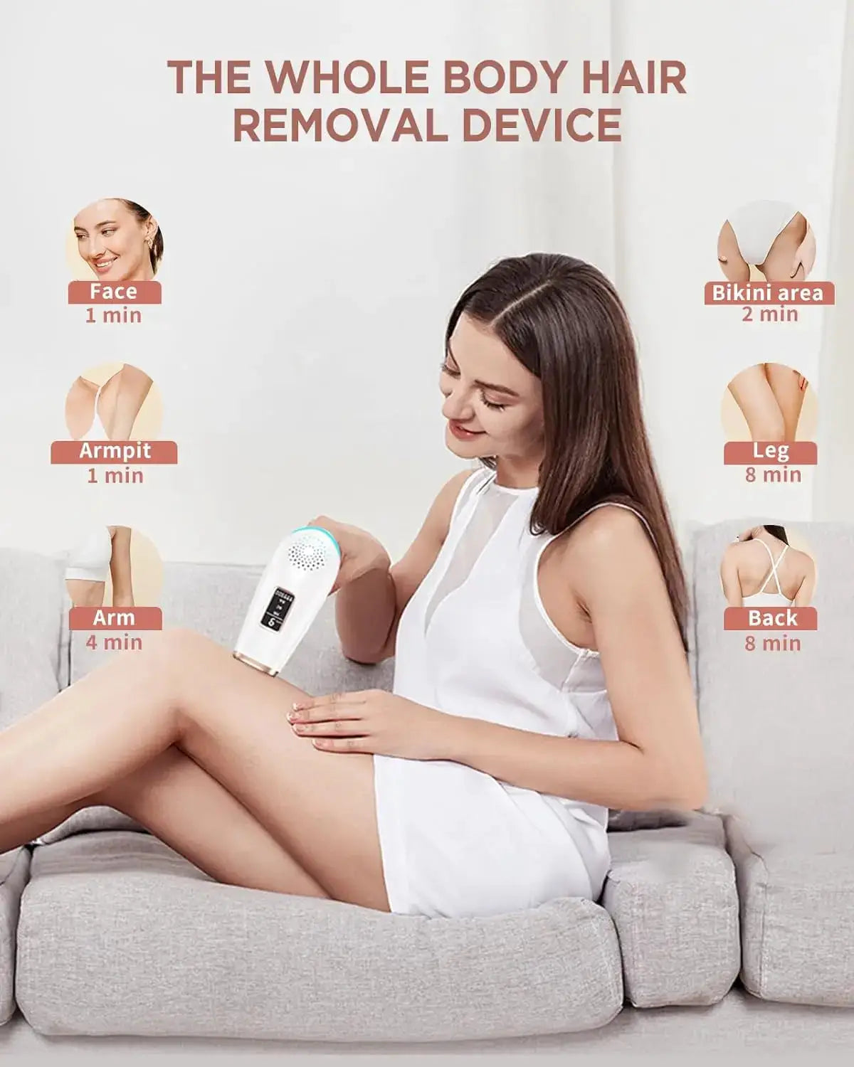 Joopee IPL Hair Removal | 999,000 Flashes | Face And Body | Home Use