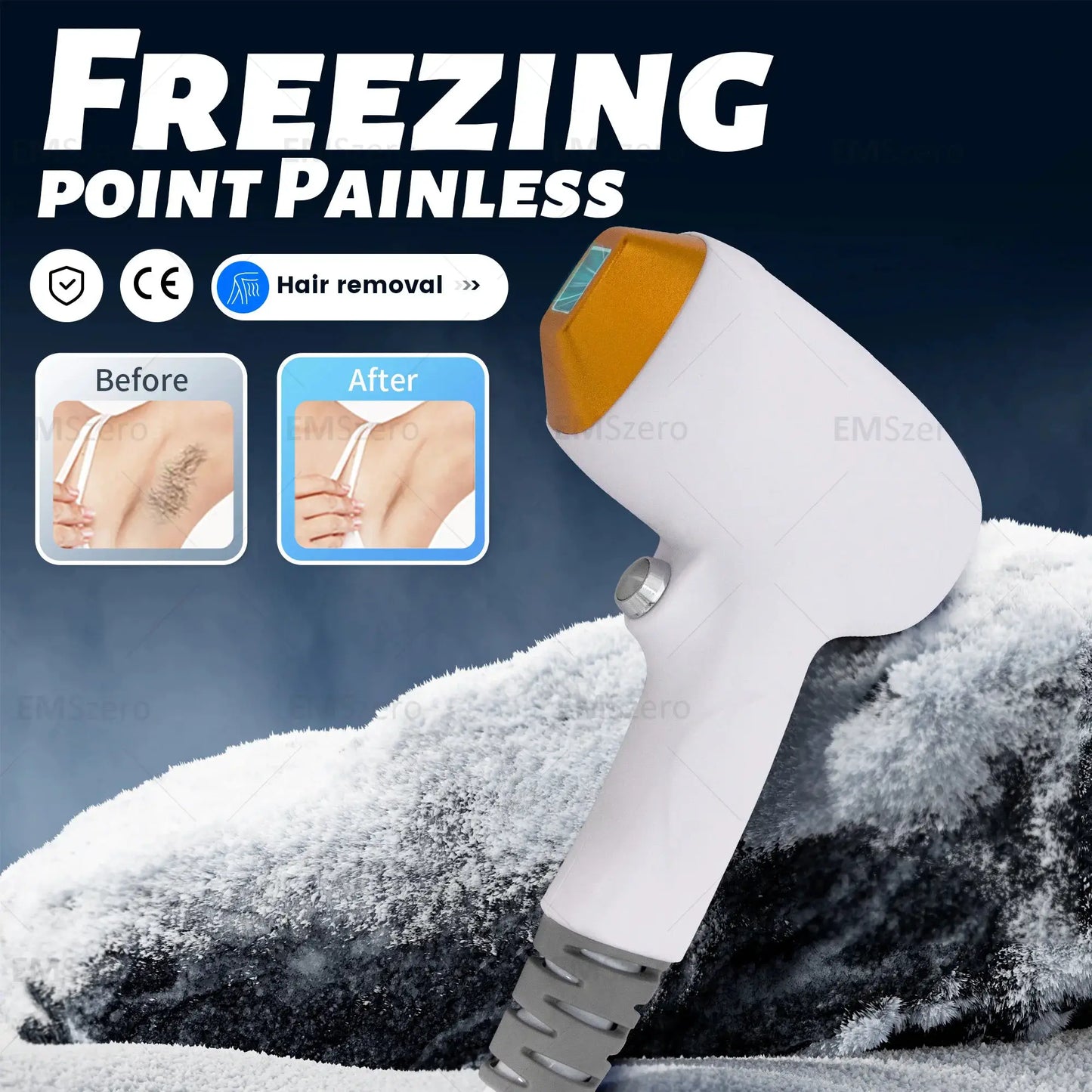 Diode Hair Removal Device | 5000W Power | Ice Point Cooling 10C | Full Body