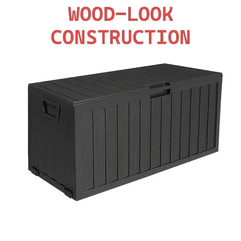 75/35 Gallon Outdoor Storage Box Waterproof Deck Box with Handles & Wheels, Large Patio Furniture Storage Cabinet for Pool Accessories, Tool Chests - Easy Assembly Rack System, Garden Tools Garage Mounted Storage Systems, Cab from PriceLows™