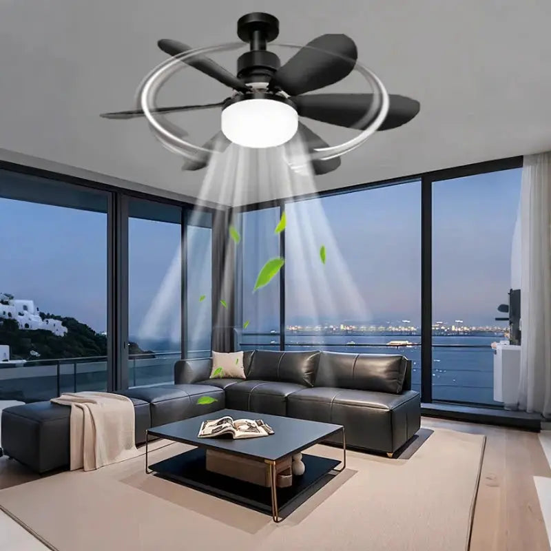 Ceiling Fan | With Light E27 Socket | Remote Control | 52cm