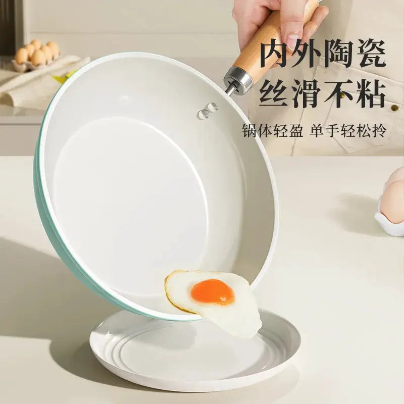Ceramic Frying Pan | Nonstick | Flat Bottom | Universal Stove