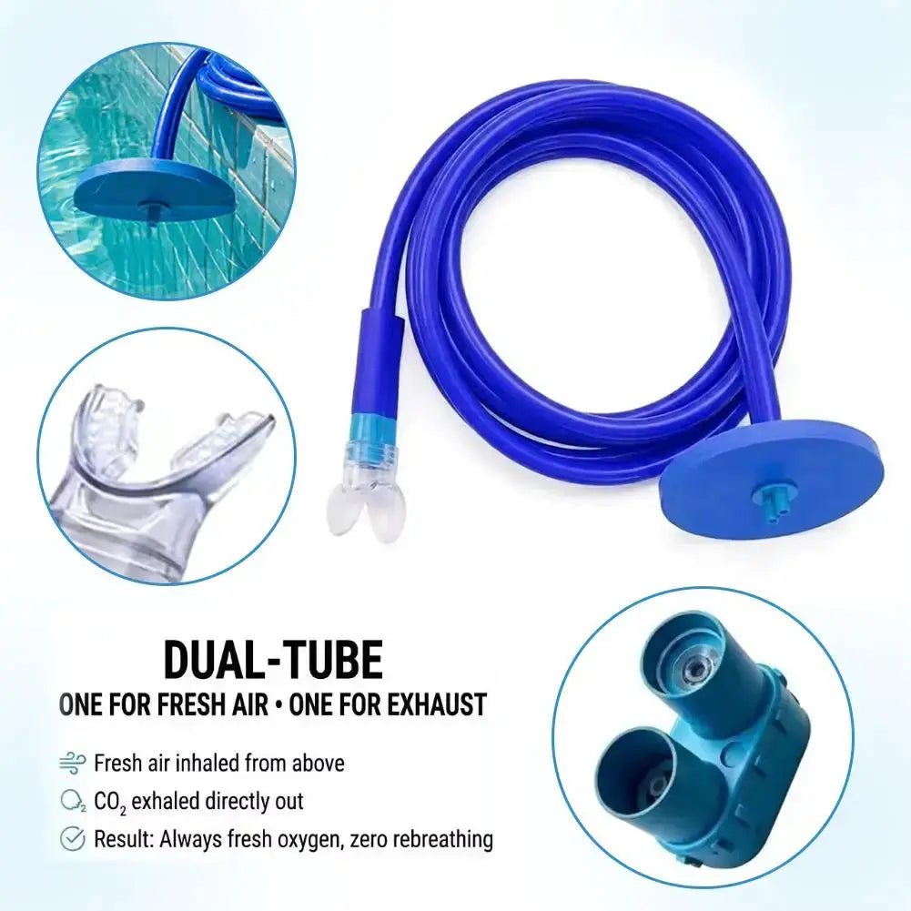 Snorkel | Food Grade Silicone | Leak Proof Safety Connector | Adult