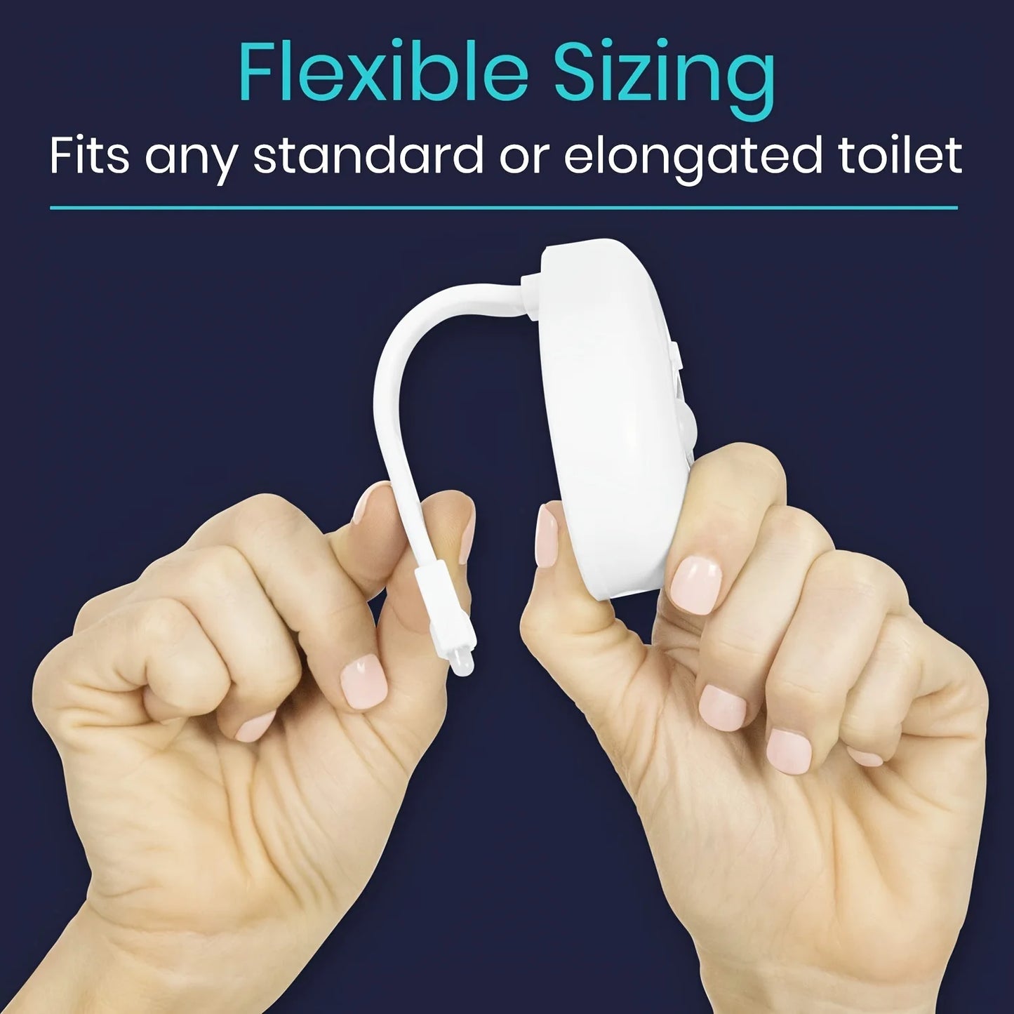 Toilet Night Light | Motion Sensor | 8 Color LEDs | AAA Included