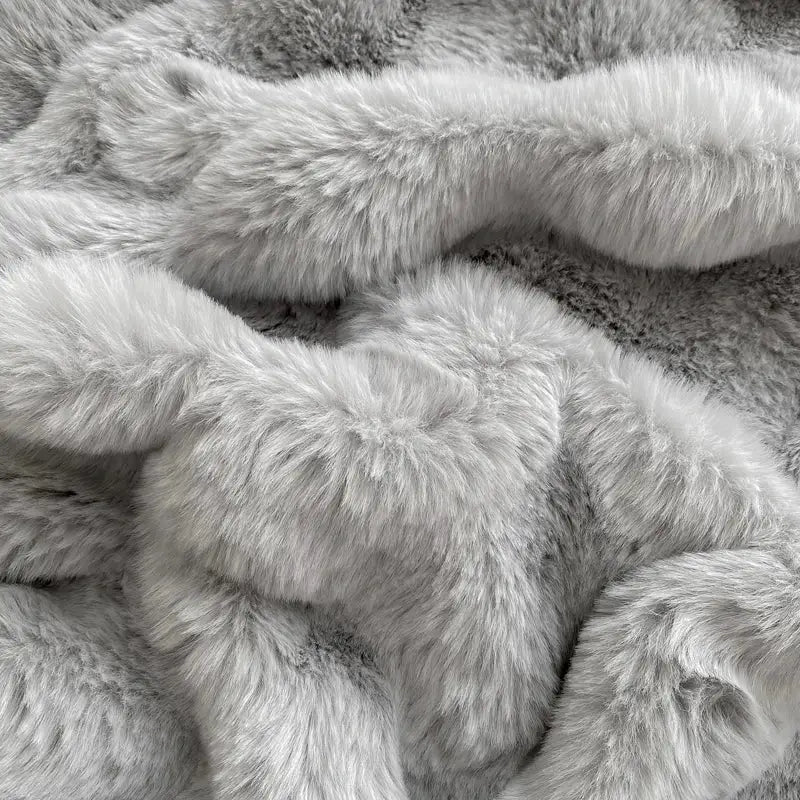 Fitted Bed Sheet | Plush Winter Warm | Solid Color | Full To King