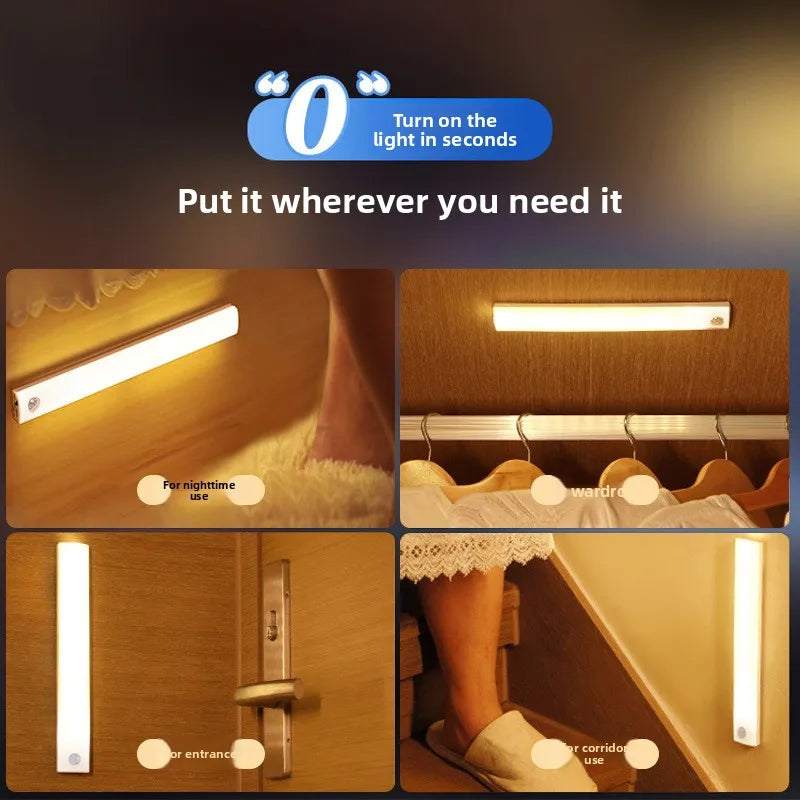 Magnetic USB LED Motion Sensor Light | Rechargeable | Under Cabinet Lighting
