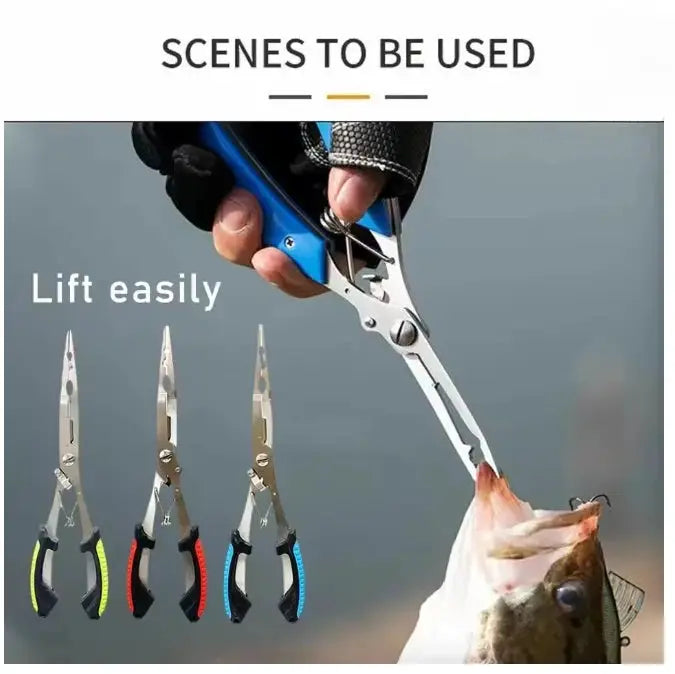Fishing Pliers | Multifunctional Hook Remover | Line Cutter | Ring Opener