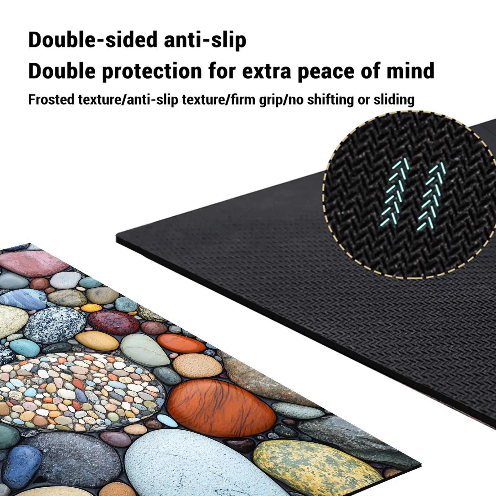 Stone Design Diatomite Bath Mat Bathroom Non-slip Shower Foot Mats Absorbent Quick Dry Toilet Rugs Carpet Doormat Washable from PriceLows™