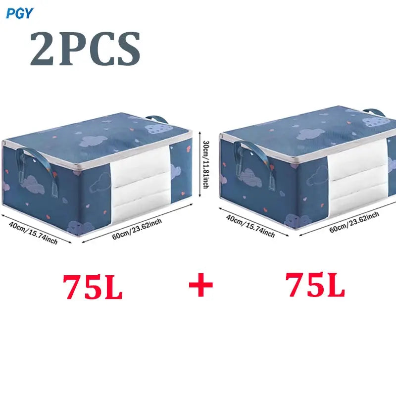 Big Capacity Storage Bag 4/2/1PCS Quilt Clothes Moisture Dust Proof Proof Organizer Duvet Blanket Sorting Bags Luggage Bag from PriceLows™