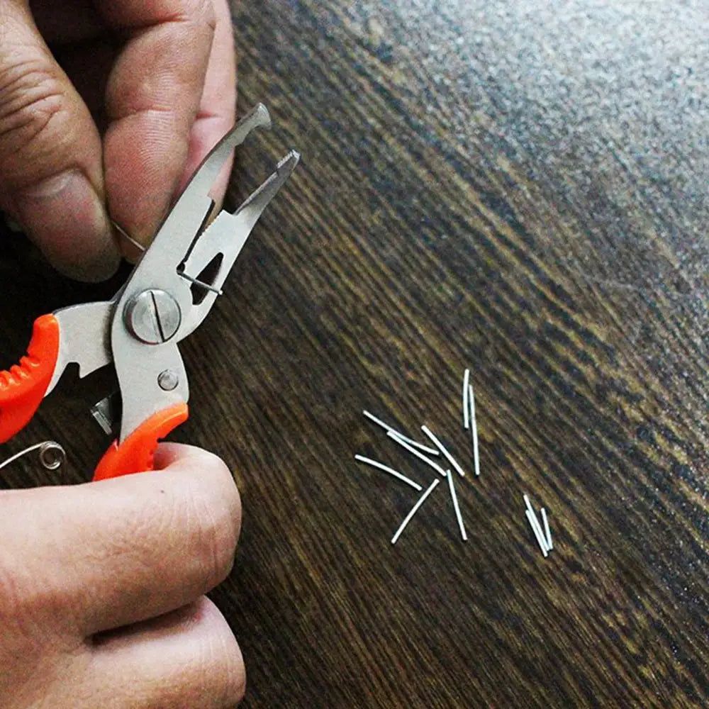 Stainless Steel Fishing Pliers 3 Colors Scissors Line Cutter Remove Hook Fishing Tackle Tool /Random Color from PriceLows™