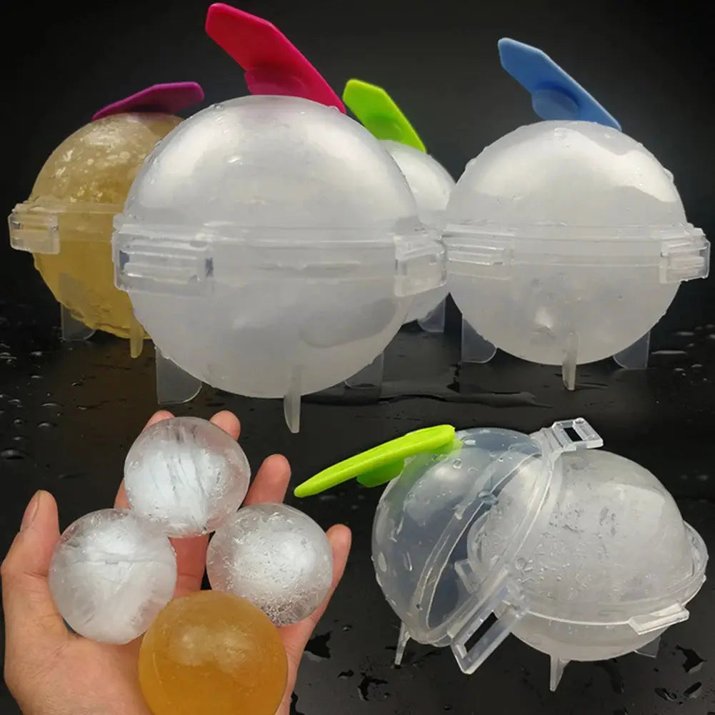 5-1Pcs 5CM Round Ball Ice Cube Mold DIY Ice Cream Maker Plastic Ice Mould Whiskey Ice Tray Bar Tool Kitchen Gadget Accessories from PriceLows™