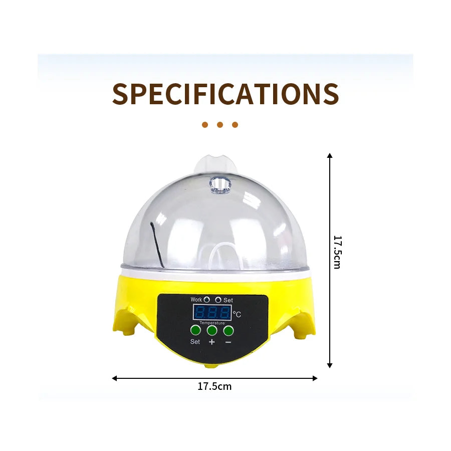 Egg Incubator | Automatic Constant Temperature | 7 Piece Set