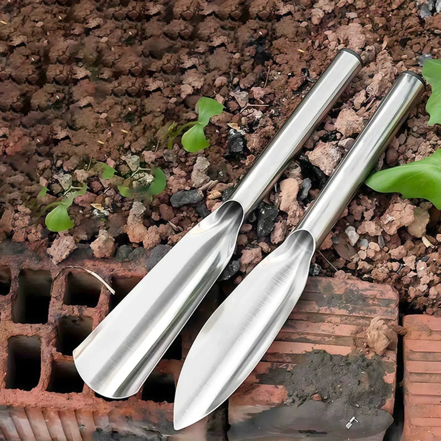 Soil Scoop Stainless Steel Garden Planting Digging Tool Set with Soil Sieve for Edging Weeding Outdoor Greenhouse Landscaping from PriceLows™