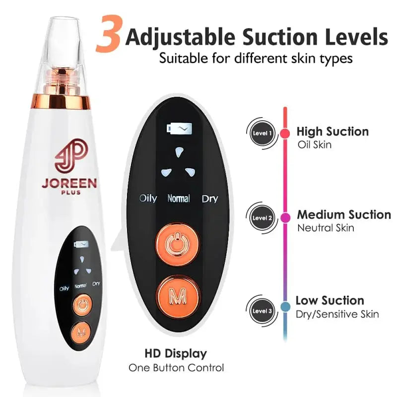 Blackhead Remover Pore Vacuum - JOREEN PLUS (Update)Electric Blackhead Remover Tool Acne Extractor Facial Cleansing Tool Kit,Sui from PriceLows™