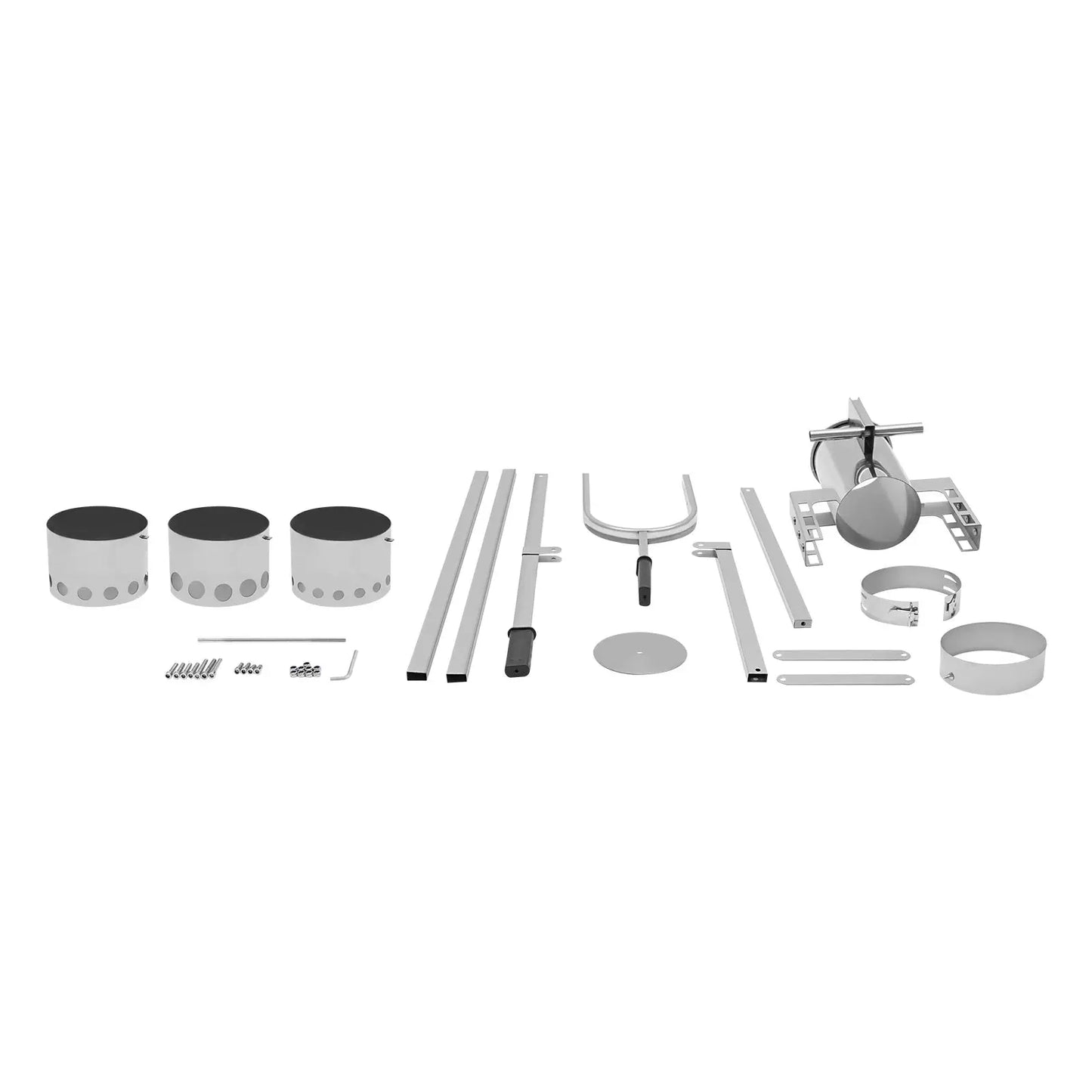 201 Stainless Steel Manual Meatball Maker 3 Size Molds Adjustable Height Large 5.51lbs Barrel, Ideal for Home and Commercial Use from PriceLows™