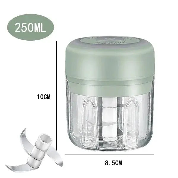100/250mL Mini Crusher Chopper USB Charging Garlic Mincer Electric Garlic Chopper Powerful Ginger Garlic Onion Meat Masher from PriceLows™