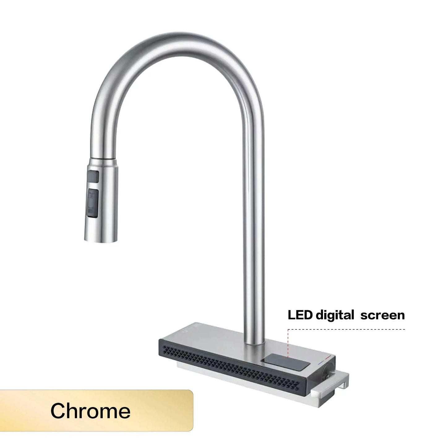 Kitchen Faucet | Gunmetal Brass Finish | Pull Out 2 Modes | 1 Hole Deck Mounted