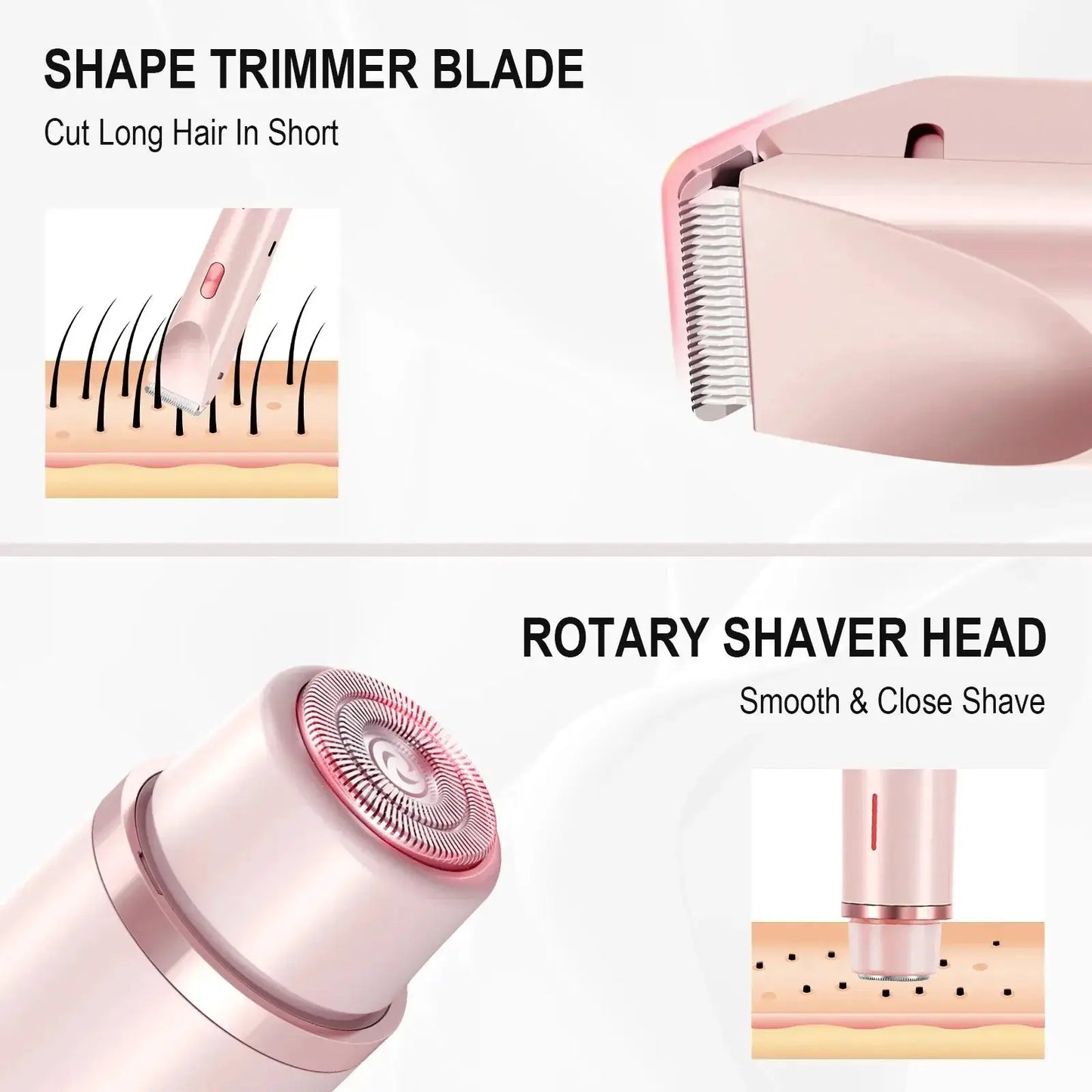 Women Electric Hair Remover | Waterproof Shaver | 90 Min Battery Life