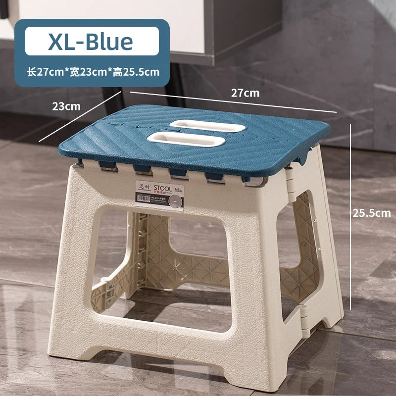 Plastic Folding Chair | Thickened | Portable Outdoor Chair | 27x23x25.5 cm