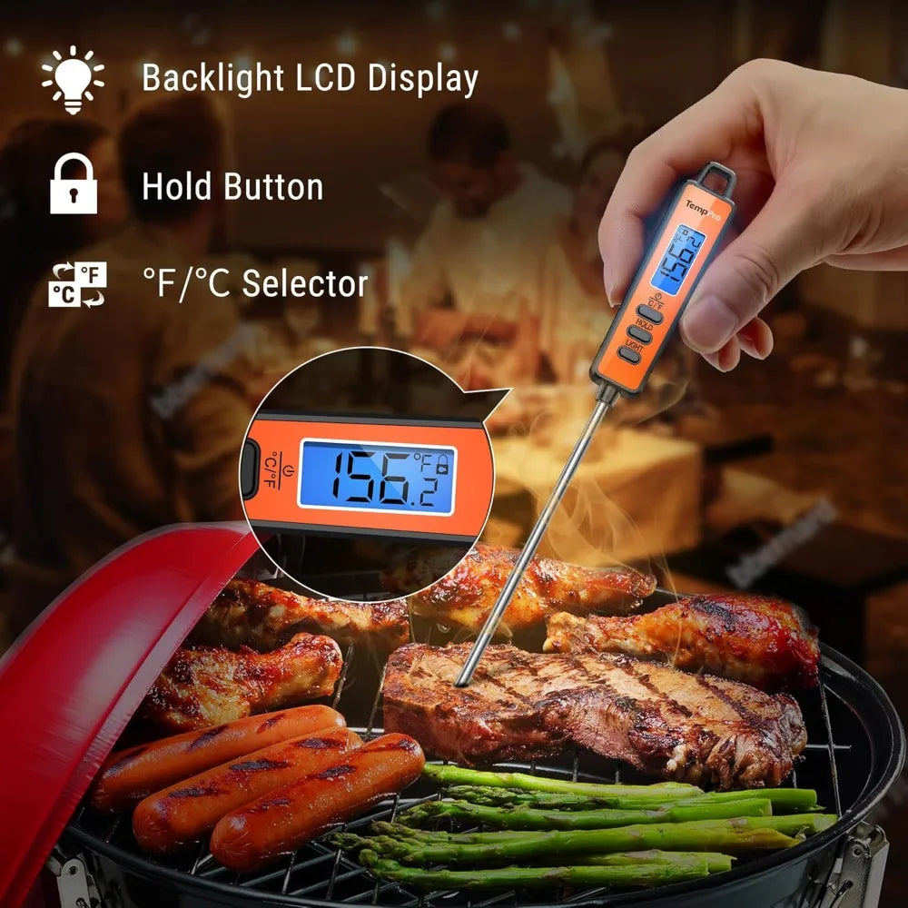 Digital Meat Thermometer | Instant Read | Long Probe | One Size