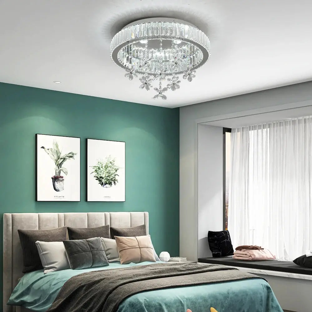 Crystal LED Ceiling Lamp Modern Chandelier Pendant Light Luxury Home Decor Living Dining Room Decor Fixtures Plafonnier Lustre from PriceLows™