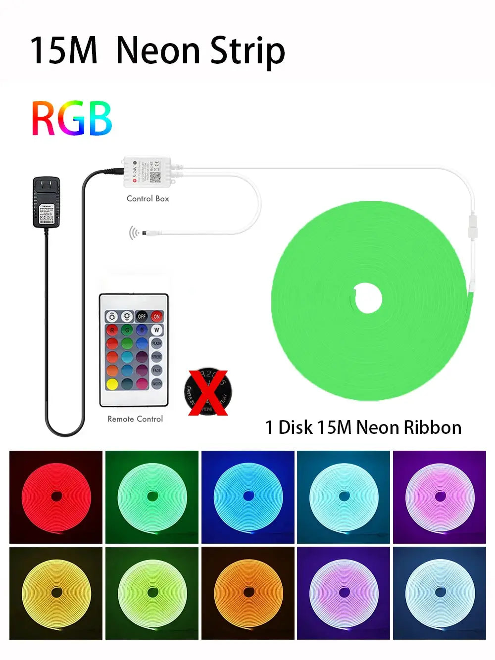 LED Neon Light Strip With Tuya Intelligent Control RGB Waterproof Neon Rope Light Suitable For Outdoor Decoration Of Houses from PriceLows™